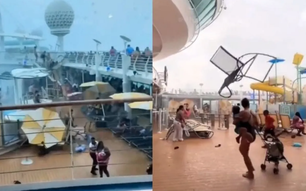 Tormenta aterroriza a los pasajeros de un crucero en Florida