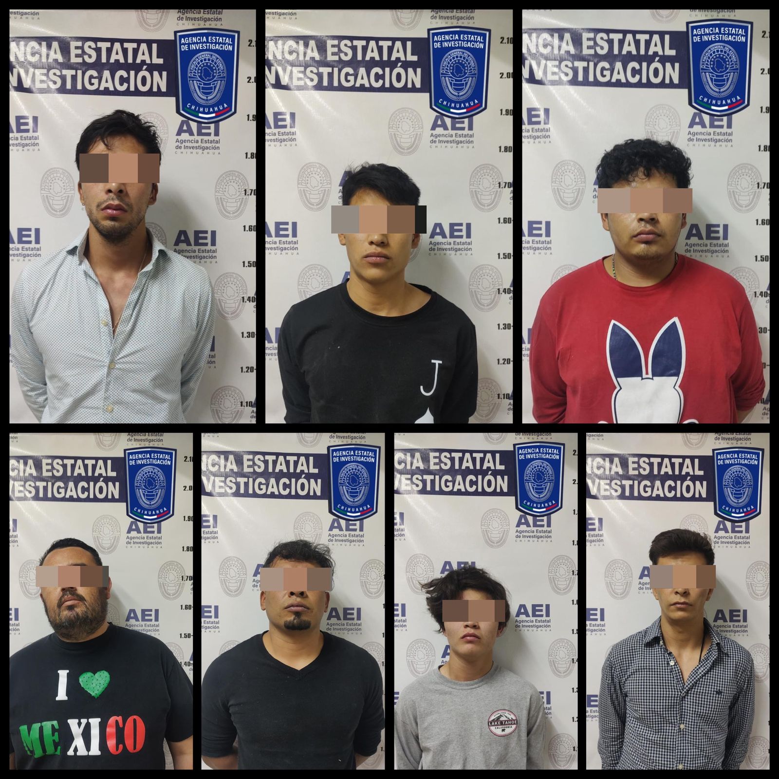 Captura la Agencia Estatal de Investigación a 7 masculinos