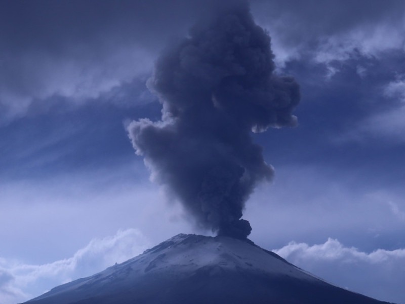 Prevén caída de ceniza del Popocatépetl en Tlalpan y Milpa Alta