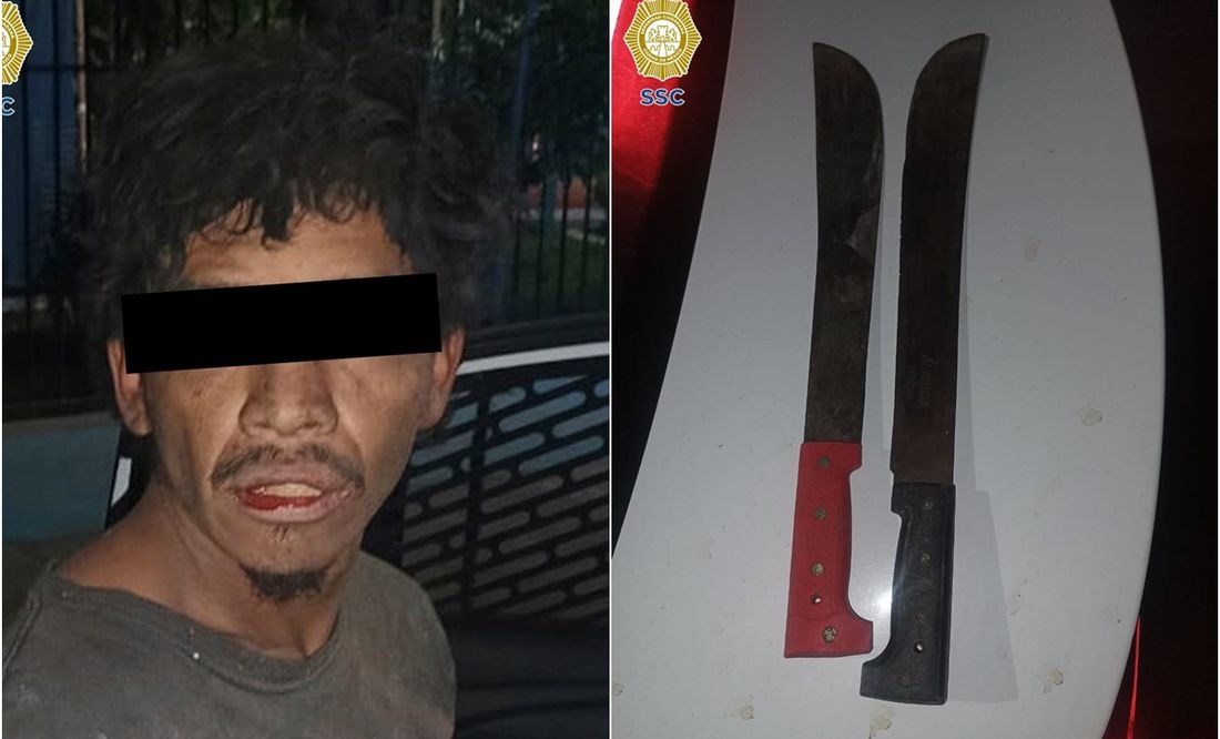 Detienen a sujetos que atacaban con machetes en CDMX Notigram