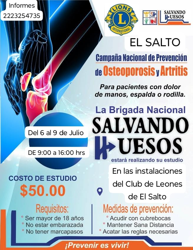 Club de Leones invita a la campaña salvando huesos