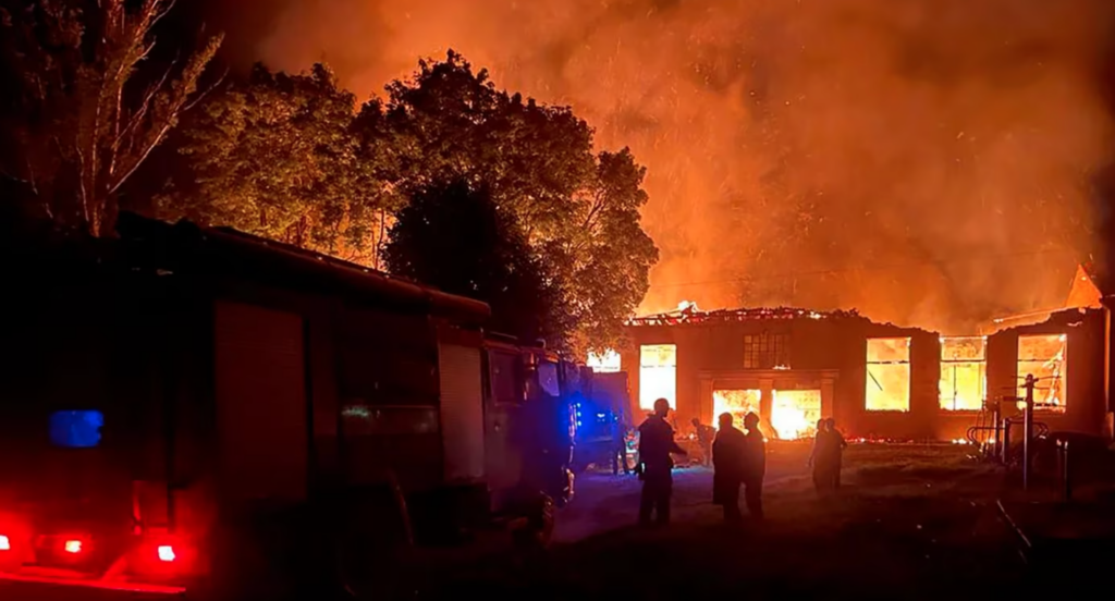 Rusia bombardeó un centro de transfusión de sangre en la región ucraniana de Kharkiv