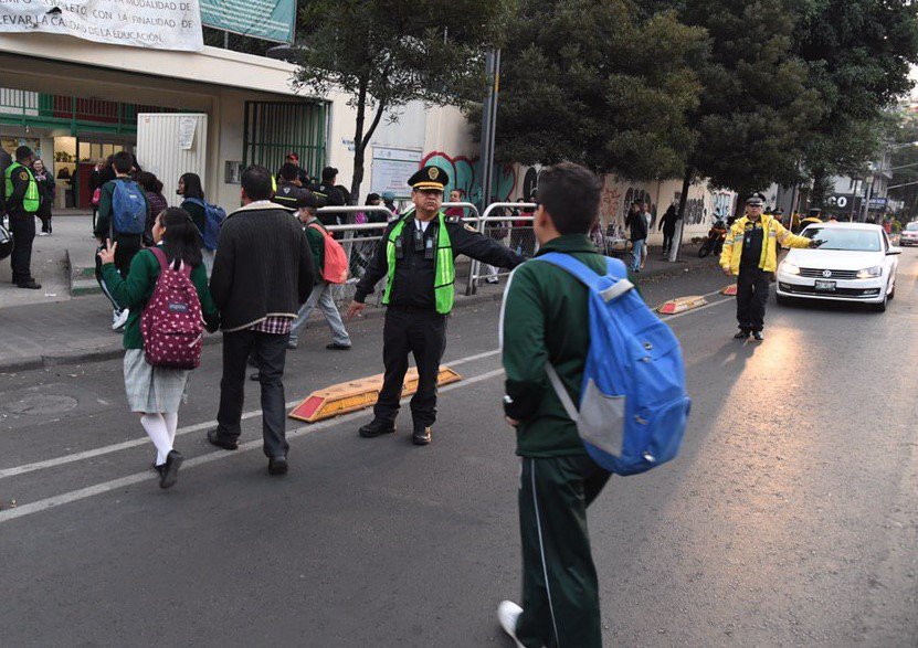 CDMX alista operativo para regreso a clases con más de 6 mil policías