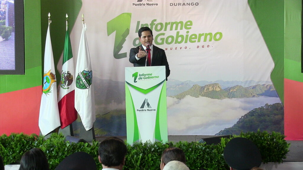 Primer informe de gobierno en Pueblo Nuevo