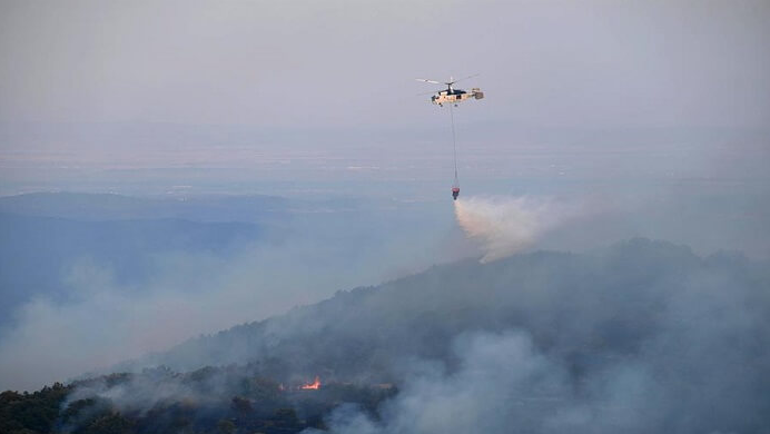 Continúan los esfuerzos para combatir el incendio forestal de Evros, Grecia