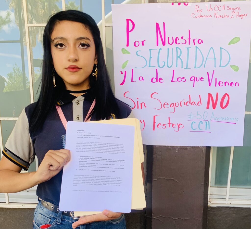 Estudiantes del CCH exigen seguridad, hay una lista de peticiones: alumna