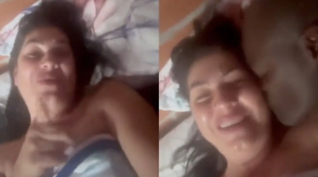Candidata pide votos desnuda y posando con un hombre