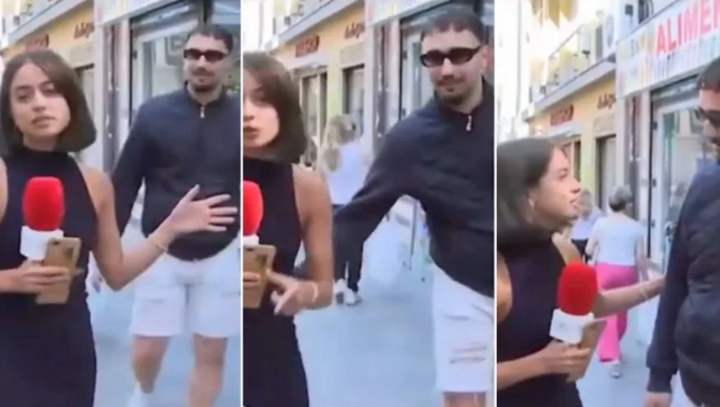 Detenido un hombre tras manosear el trasero a una reportera española en directo