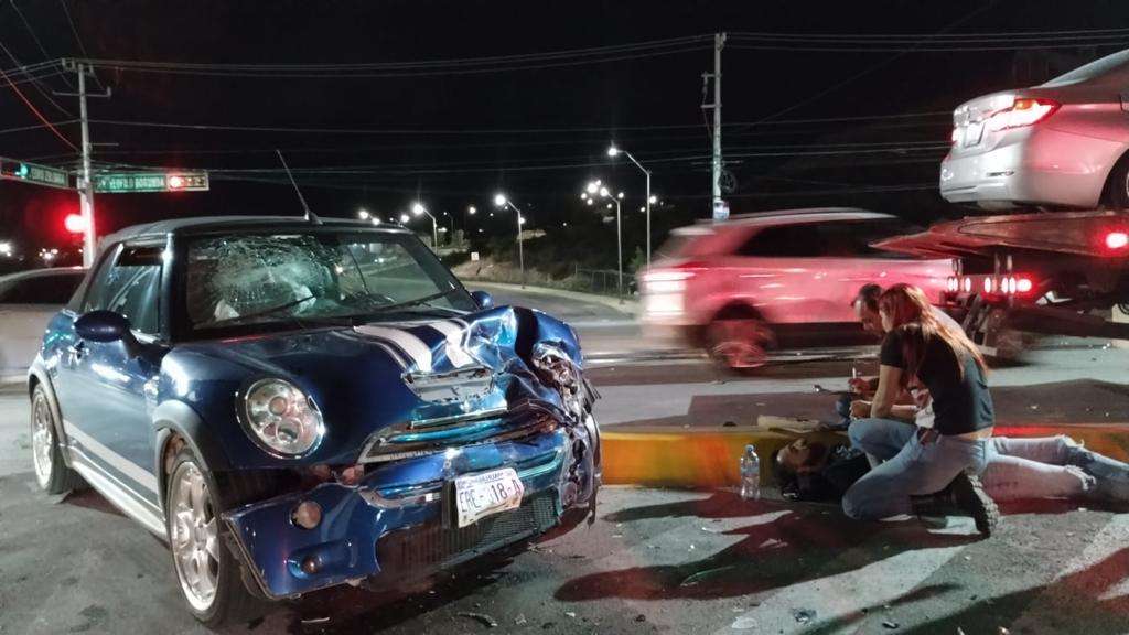 Tres heridos tras fuerte accidente, una es menor de edad