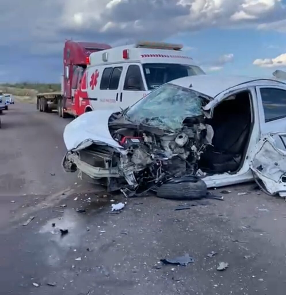 Fuerte accidente en la vía corta a la altura de Satevó