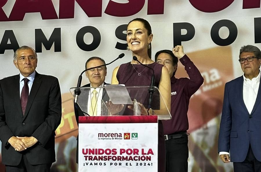 Morena, PT, Nueva Alianza, PVEM y Fuerza por México se unen con Sheinbaum