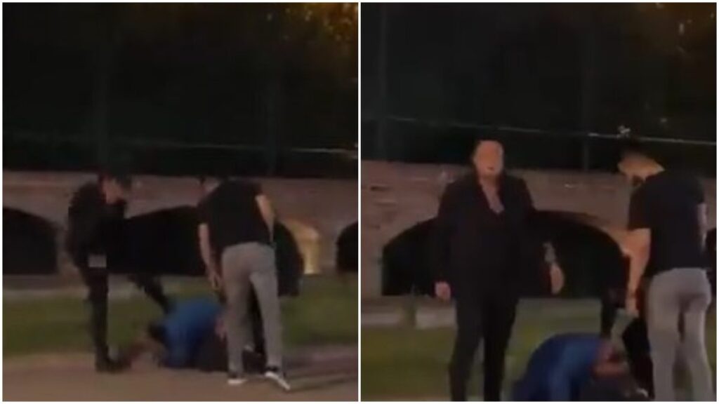 VIDEO: Cadeneros de bar golpean a joven en Puebla