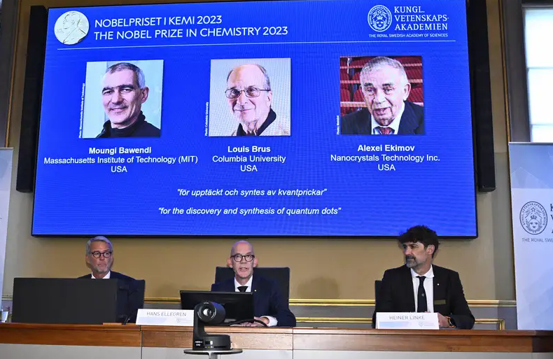 Otorgan Nobel de Química a los descubridores de los puntos cuánticos
