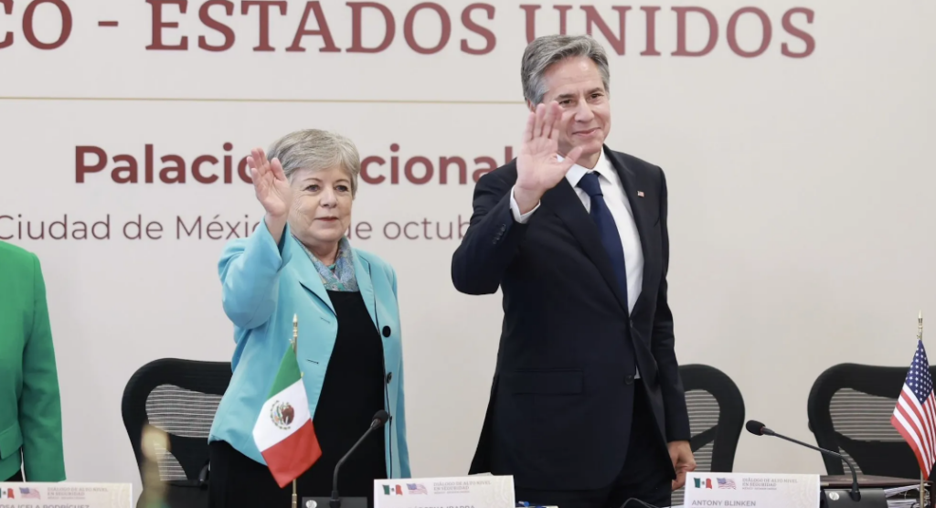 Inicia el diálogo de seguridad entre México y Estados Unidos en Palacio Nacional