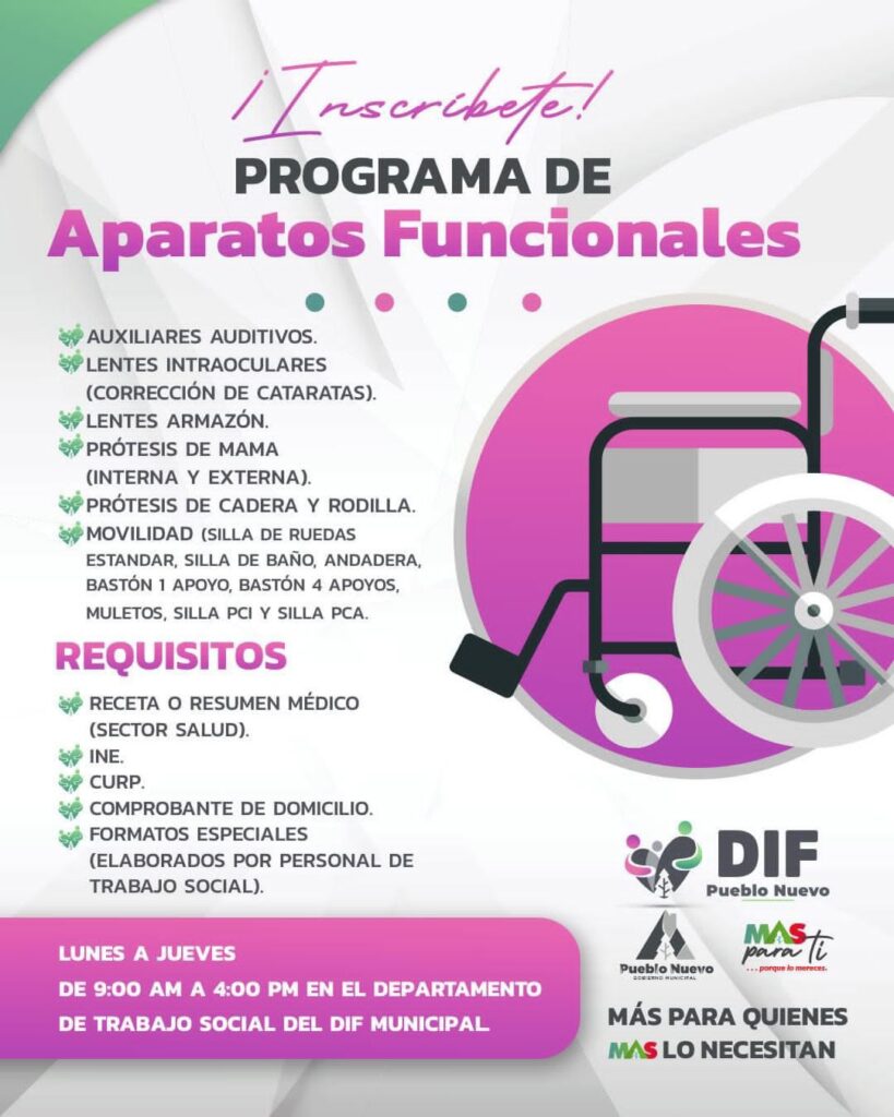 Últimos días del programa de aparatos funcionales