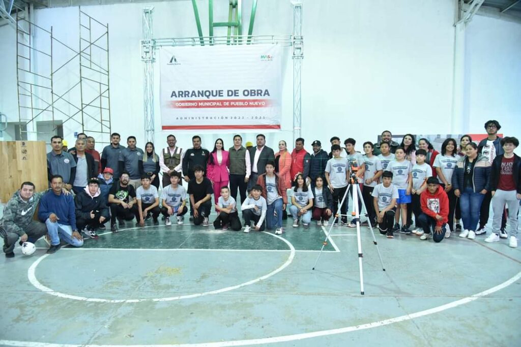 Inician trabajos de remodelación de cancha de basquetbol
