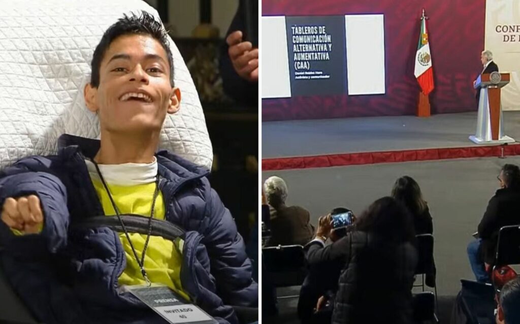 Daniel Robles, activista, le pide una casa a AMLO para ayudar a las personas con discapacidad