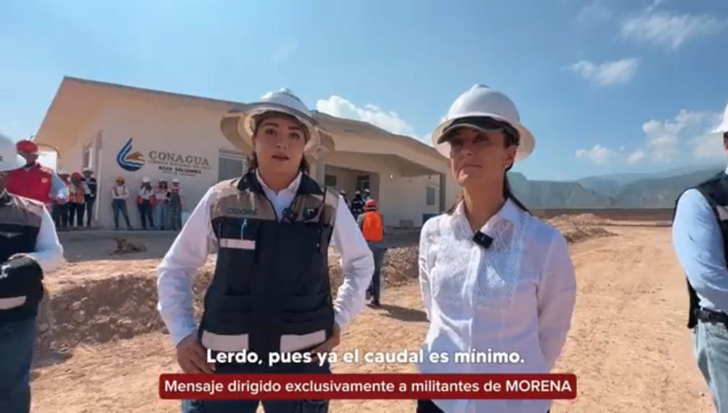 Una de las prioridades será el agua: Claudia Sheinbaum; al visitar Durango, el estado más seco del país
