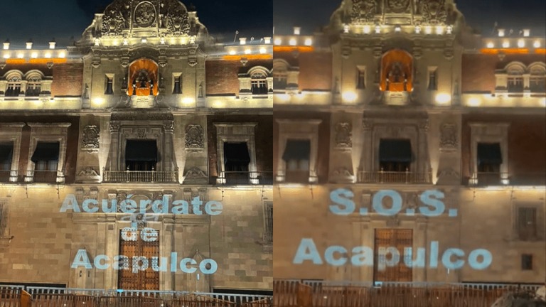 ¿Cuál es el objetivo que busca la Caravana por Reconstrucción de Acapulco? Se mantienen afuera de Palacio Nacional