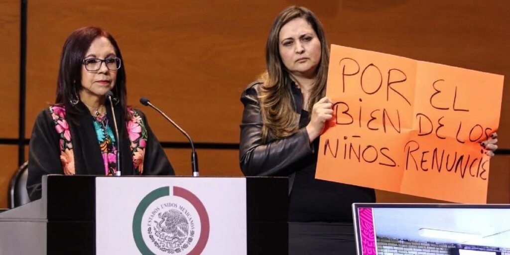 Priista interrumpe comparecencia de Leticia Ramírez y pide su renuncia de la SEP