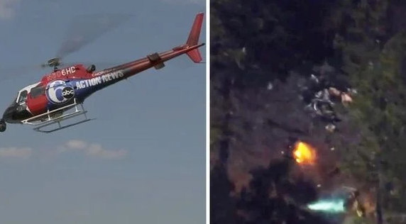 Helicóptero de ABC Noticias se estrella; muere periodista y el piloto