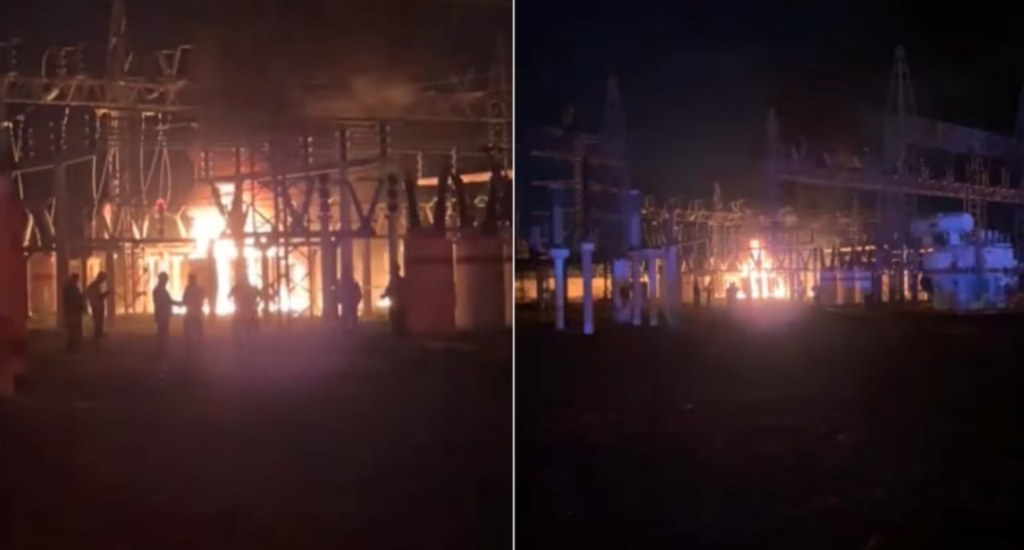 Incendio en subestación de la CFE provoca apagones en Sinaloa