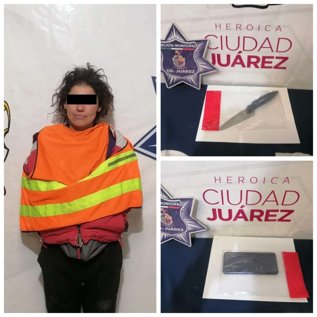 Asaltó a un joven con un cuchillo y la detuvieron
