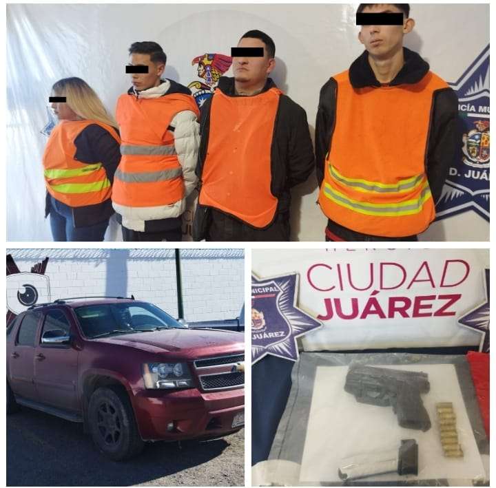 Detienen a 4 por lesiones, portaban arma de fuego