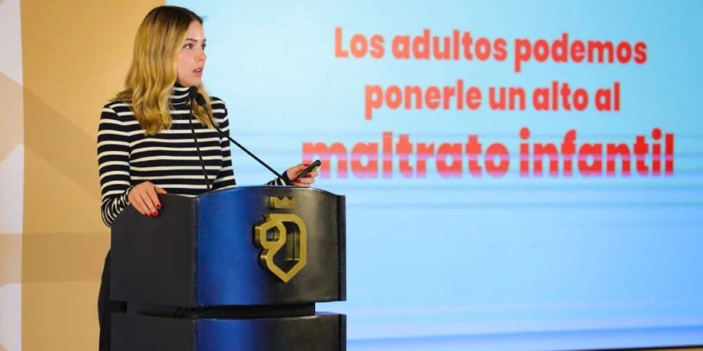 Mariana Rodríguez presenta Liga 075 para denunciar maltrato infantil en NL