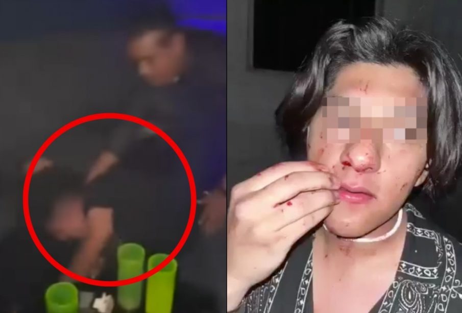 VIDEO: Cadeneros dan golpiza a jóvenes en bar de Pachuca por reclamar la cuenta
