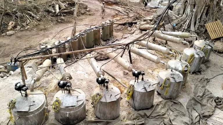 Autoridades destruyen narcolaboratorio en Sonora
