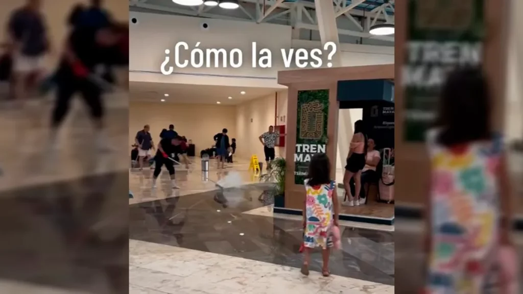 Filtración de lluvia en estación del Tren Maya causa polémica