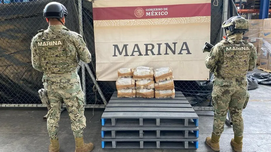Marina asegura 87 kilogramos de metanfetamina en Manzanillo
