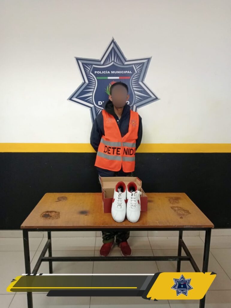 Quiso estrenar tenis de marca y está tras las rejas