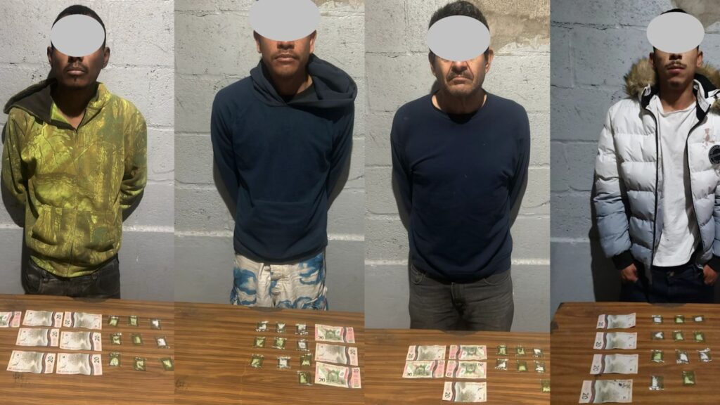 Estatales atrapan a otros cuatro con droga