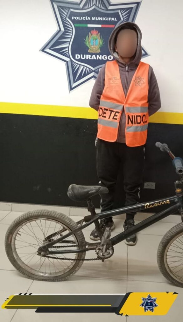 Quiso escapar en bicicleta robada