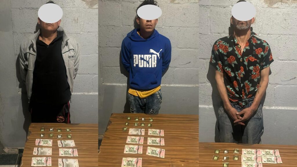 Sorprende la policía a otros tres con droga