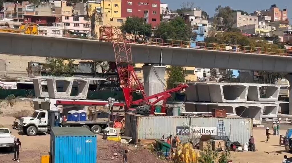 SECGOB pide no politizar tras caída de dovela en Tren Interurbano