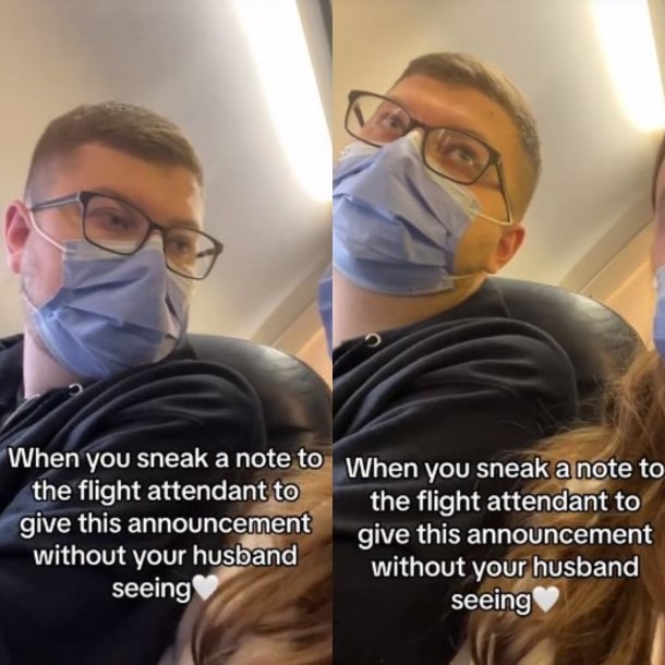 Viajando a su luna de miel: Mujer sorprende a su marido compartiendo en pleno vuelo la historia de cómo superó su cáncer