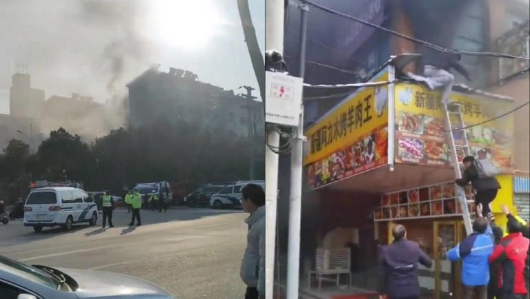 Fuego consume tienda en China; van 39 muertos