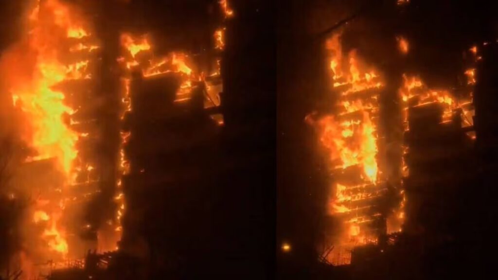 Incendio consume gran parte de uno de los hospitales más importantes de Irán
