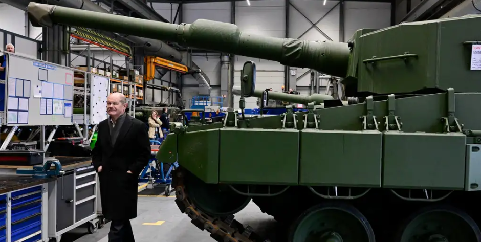 Scholz insta a acelerar la producción de armamento en masa en Europa