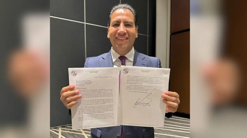 Eduardo Ramírez presentará hoy licencia al Senado