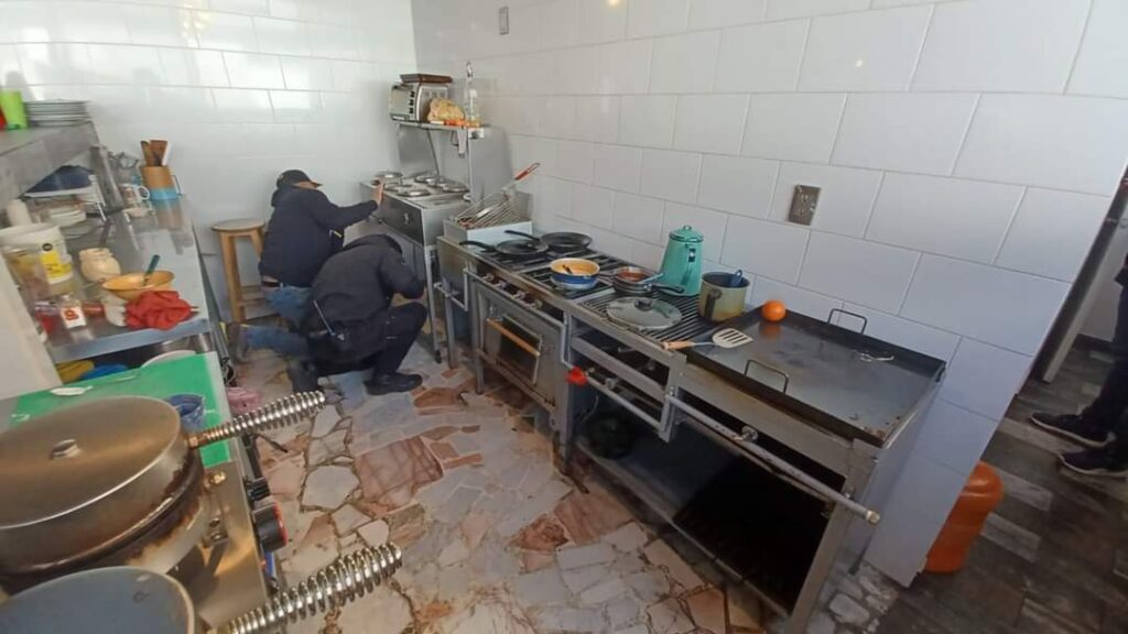 Emergencia en restaurante por fuga de gas