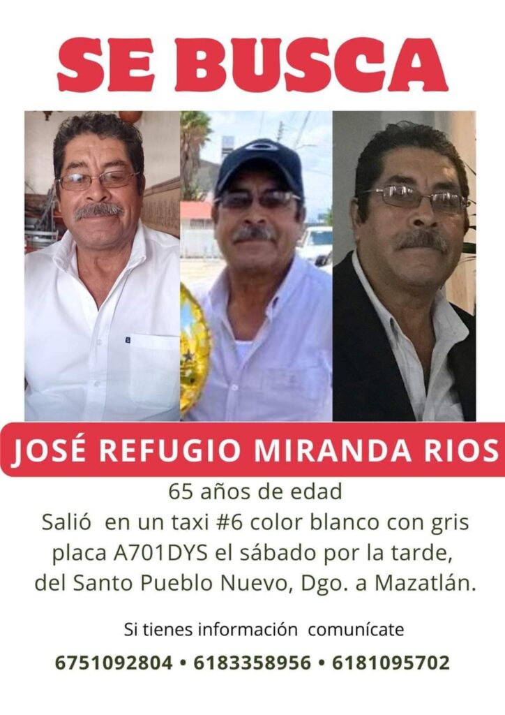 Continúa la búsqueda de taxista desaparecido