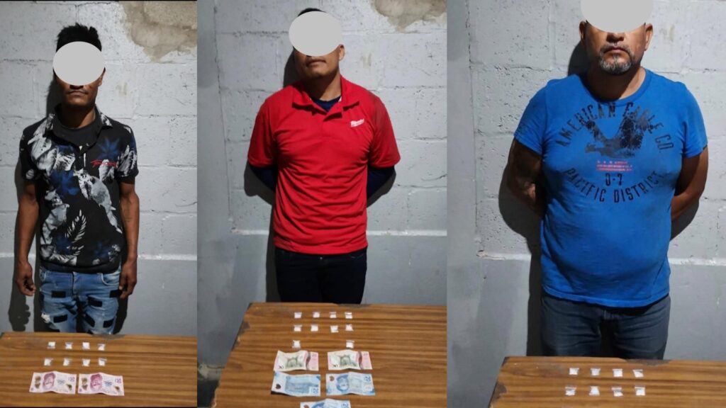 Sorprendieron haciendo negocio con droga a nueve