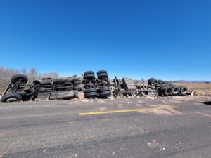 tráiler quedó destrozado
