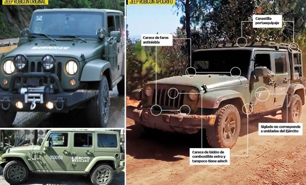 Grupos criminales clonan Jeeps utilizados por el Ejército
