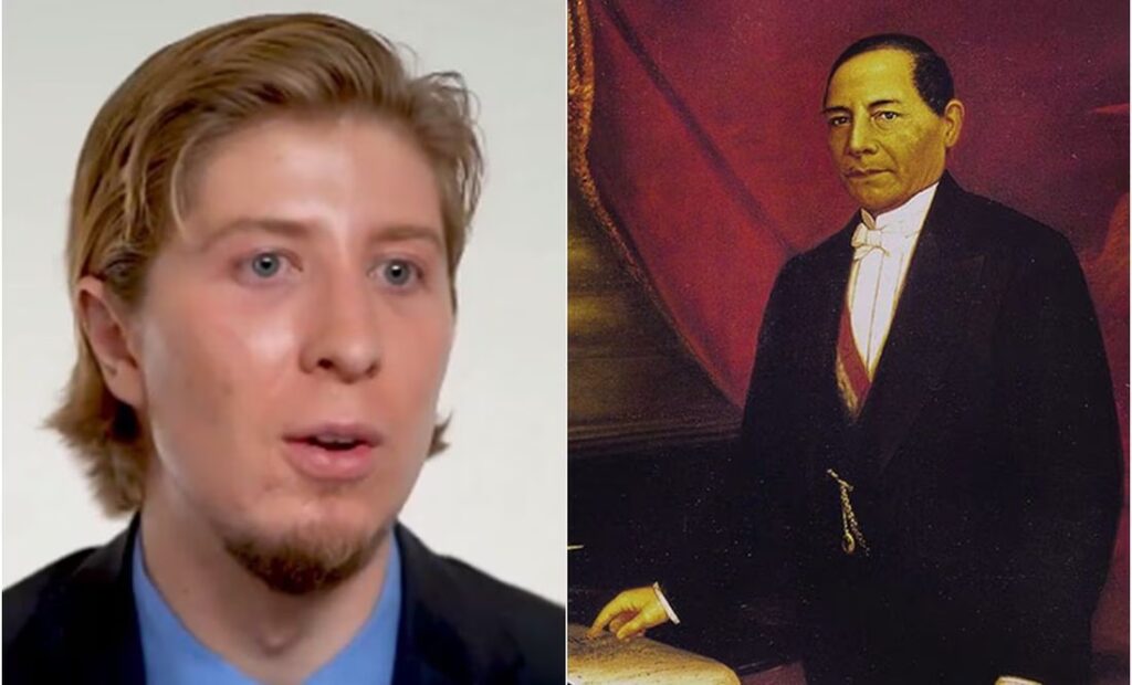 VIDEO: Supuesto tataranieto de Benito Juárez denuncia racismo por ser rubio y de ojos azules