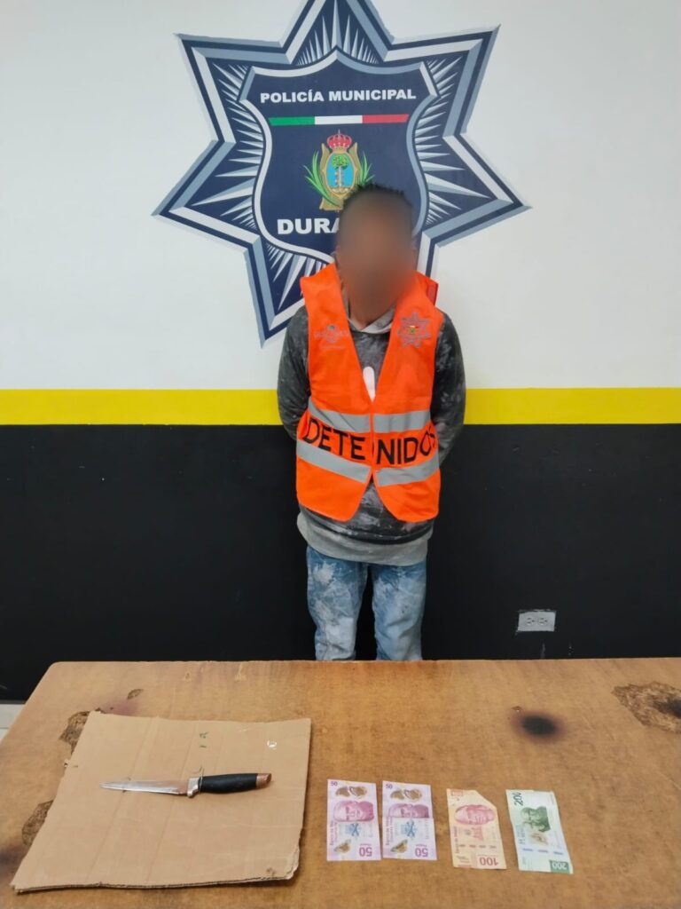 Con cuchillo lo despojó del dinero